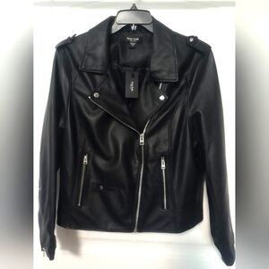 Black Biker Jacket / Size 2X / NWT